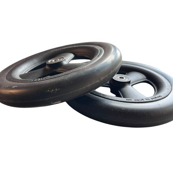8x1in Primo Caster Wheels 1in Hub Width and 5/16 in Bearings Solid Tire 1Pair EC - Picture 2 of 4